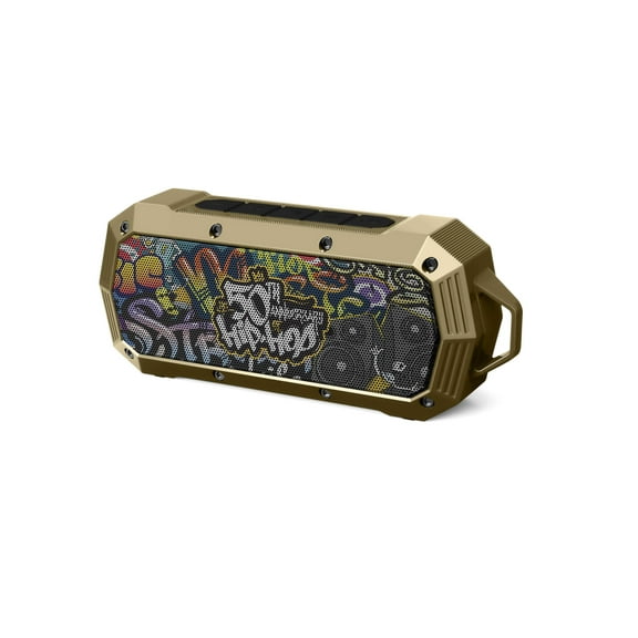 50th Anniversary of Hip Hop Portable Bluetooth Wireless Shower Speaker 10W Peak Power Boombox w HD Sound; IPX5 Waterproof; 4H Playtime; 800mAh Battery, BT 5.1