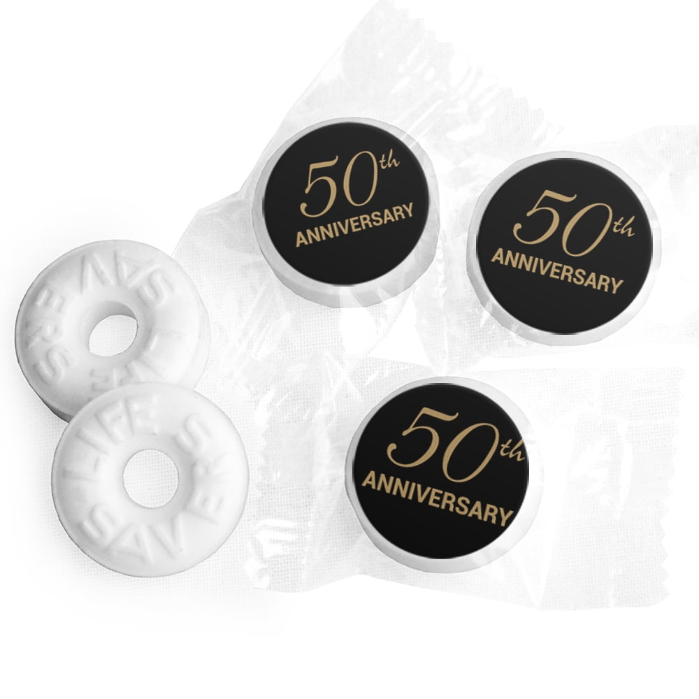 50th Anniversary Mints LifeSavers Party Favors for Guests DIY (Approx. 300-335 mints)