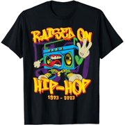 LONGSMILE 50th Anniversary Of Hip Hop 90s Graffiti Boombox T-Shirt