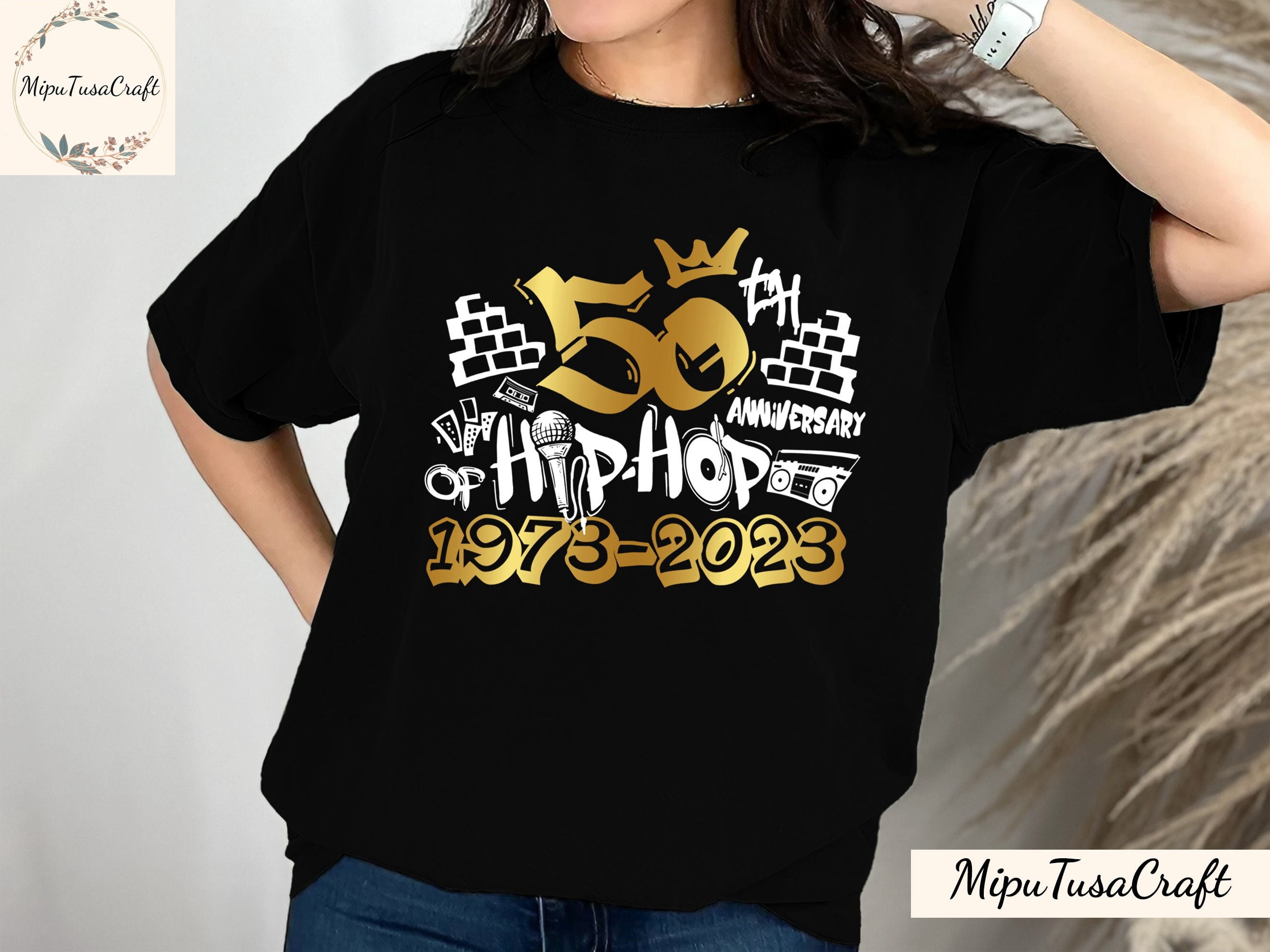 Hip Hop Queen Hip Hop Da Ragazza Hip Hop Da Donna T-shirt comoda oversize da donna