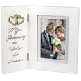 thumbnail image 1 of 50th Anniversary matted 5x7 4x6 Hinged Keepsake frame - 4x6, 1 of 1