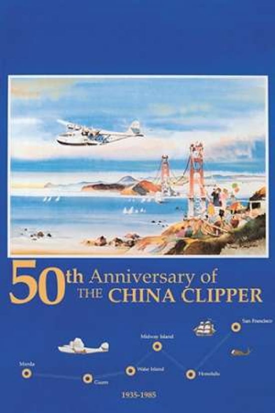 50th Anniversary of the China Clipper Canvas Art - Unknown (12 x 18)