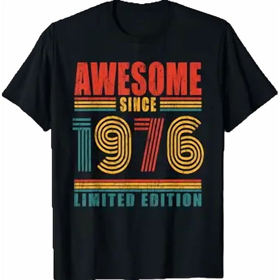 50th Birthday Awesome Since 1976 Vintage 50 Birthday T-Shirt