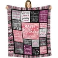 thumbnail image 1 of 50th Birthday Blanket Gifts for Women 60”X50”, Unique Happy 50th Birthday Throw Blanket, 50 Years Old Birthday Gifts Ideas for Mom, Wife, Sister, Friends, (50th Birthday), 1 of 5