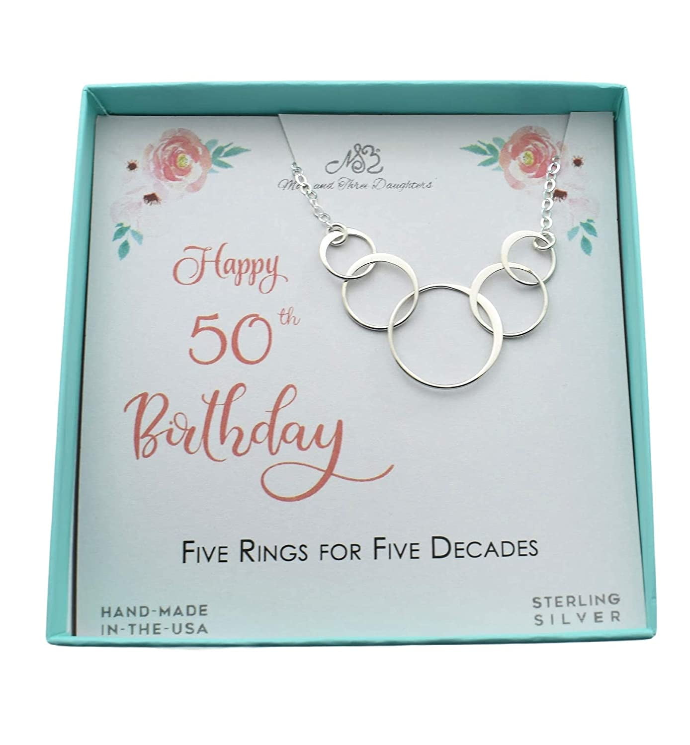 Anavia 50th Birthday Gifts for Women, Custom Fifty Birthday Gift