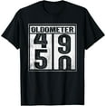 thumbnail image 1 of 50th Birthday Funny Gift Men Women Oldometer 49-50 Shirt T-Shirt, 1 of 4