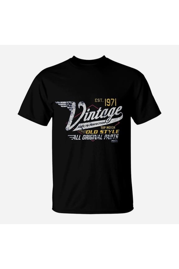 50th Birthday Gift 1971 Aged To Perfection Racing TShirt