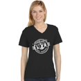 thumbnail image 1 of 50th Birthday Gift Shirt 1971 Mint Condition V-Neck Fitted Women T-Shirt XX-Large Black, 1 of 5