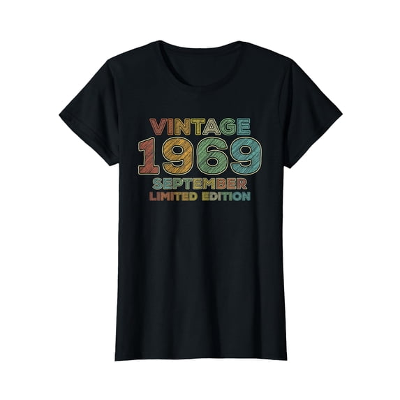 50th Birthday Gift Vintage September 1969 Fifty Years Old T-Shirt