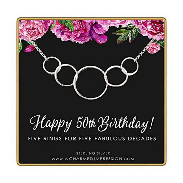 50th birthday on sale jewelry for mom