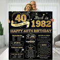 thumbnail image 1 of 50th Birthday Gift for Women Throw Blanket, Perfect 1972 Anniversary Birthday Gifts Ideas for Wife Mom Grandma Friends, Rose Gold Blanket Back in 1972 50 Years Ago Birthday Gifts, 1 of 6