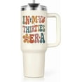 thumbnail image 1 of 50th Birthday Gifts for Her 40 Oz Tumbler with Handle and Straw Lid, 50 Year Old Gifts for Women, Mom, Wife, Sister, Friend, 50s Birthday Decoration-In My Fifties Era Cup Water Bottle, 1 of 2