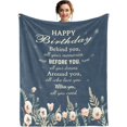 thumbnail image 1 of 50th Birthday Gifts For Women, 1974 Birthday Gifts Blanket 50"X60", 50th Birthday Decorations for Women, 50th Birthday Gift Ideas, Happy 50th Birthday Gifts for Women Gifts for Women Turning 50 throw, 1 of 5