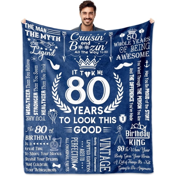 50th Birthday Gifts for Men, 50 Years Old Birthday Gifts for Men, 50th Birthday Gifts Blanket 60"x50", 50 Year Old Gifts for Men, Mens 50th Birthday Gift Ideas, Happy 50th Birthday Decorations