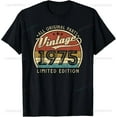thumbnail image 1 of 50th Birthday Gifts Men Women 50 Years Old Vintage 1975 Party T-Shirt Women Men Clothing Streetwear Graphic T Shirts Tops, 1 of 6