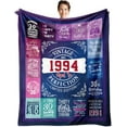thumbnail image 1 of 50th Birthday Gifts for Women, Her - 50 Year Old Birthday Gifts for Women - Gifts for 50th Birthday for Woman, Wife, Mom, Sister - 50 th Birthday Gift Ideas - Happy 1974 Bday Blanket 60" x 50", 1 of 5