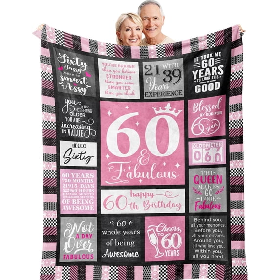 50th Birthday Gifts for Women, 50 Year Old Gifts for Women, 50th Birthday Gift Ideas, 50 Birthday Gifts for Women, 50th Birthday Gifts, 1974 Birthday Gifts for Women, Throw Blanket 60"x50"