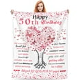 thumbnail image 1 of 50th Birthday Gifts for Women, 50 Year Old Gifts for Women, 50 Birthday Gifts for Women, 50th Birthday Gift Ideas, 50th Birthday Gifts, Throw Blanket 60"x50", 1 of 5