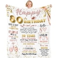 thumbnail image 1 of 50th Birthday Gifts for Women, Gifts for 50th Birthday for Women, 50 Year Old Gifts for Women, Happy 50th Birthday Decorations, 1973 Birthday Gifts for Women Turning 50 and Fabulous Blanket 50" X 60", 1 of 5