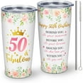 thumbnail image 1 of 50th Birthday Gifts for Women, 50 Years Old Birthday Gifts, 1974 Birthday Gifts for Women, Birthday Gifts for Women Turning 50, Gifts for 50th Birthday Tumbler 20oz, 1 of 6