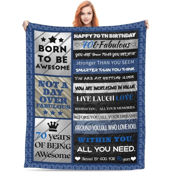 50th Birthday Gifts for Women 60"x50" Blanket, 50th Birthday Gift Ideas, 50 Birthday Gifts for Women, 50th Birthday Decorations Women,50 Year Old Gifts for Women, 50th Gifts Women Throw Blankets