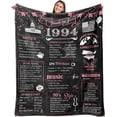 thumbnail image 1 of 50th Birthday Gifts for Women Best 1974 Birthday Decorations for Mom Aunt Friends,Back in 1974 Unique 50 Year Old Birthday Pink Blanket for Her,Soft Comfortable Throw Blanket 50''x60'', 1 of 5