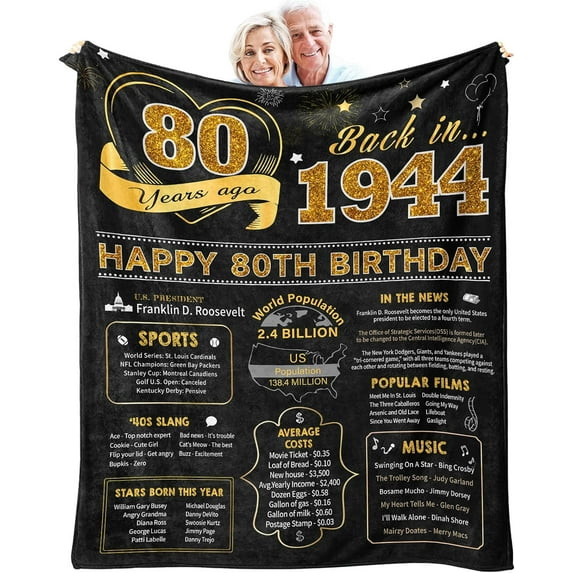 50th Birthday Gifts for Women or Men - 50th Birthday Gifts for Her/Him - 50th Birthday Gift Ideas - 1974 Birthday Gifts - 50 Year Old Gifts for Women Turning 50 Throw Blanket 60 x 50 Inch