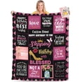 thumbnail image 1 of 50th Birthday Gifts for Women Personalized Happy Birthday Blanket for Women 1974 Birthday Gifts for Her Ladies Female Mom Daughter Wife Sister Grandma Best Friends Ideas Birthday Decorations Throw, 1 of 5