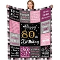 thumbnail image 1 of 50th Birthday Gifts for Women, Wife Birthday Gifts for 50 Year Old Blanket, 1974 Birthday Gifts for 50th Throw Blanket, 50"x60" Happy 50th Birthday Blanket for Grandma Mom Friend Sister, 1 of 5