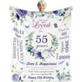 thumbnail image 1 of 50th Birthday Gifts for Women, Women 50th Birthday Decorations, 50th Birthday Gifts for Her, Birthday Blanket Birthday Gifts Ideas for Grandma, Mom, Sister, Wife, Friend, Aunt, Soft Blanket 50’’X60’’, 1 of 5