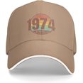 50th Birthday Gifts for Him Her Vintage 1974 Hat 50 Year Old Gifts for