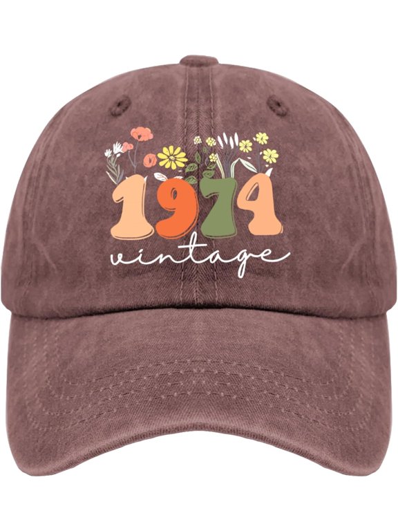 50th Birthday Gifts for Women 1974 Gifts3 Baseball Cap Running Cap Custom Hat Gifts for Him Running Hat