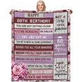 thumbnail image 1 of 50th Birthday Gifts for Women, 50th Birthday Throw Blankets 50x60 Inch 50th Birthday Gifts Ideal for Her Him, 1974 Bed Blanket Gift for Parents Wife, 1 of 5
