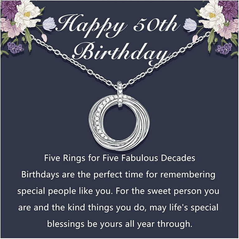 50th Birthday Gifts for Women, Gifts for 50 Year Old Woman, Gifts for Women Turning 50, 50th Birthday Gifts Ideas, Women's, Size: One size, Silver