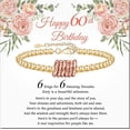 thumbnail image 1 of 50th Birthday Gifts for Women Gold Ring Bracelet Birthday Gifts for Mom Daughter Grandma Sister Friends Coworker, 1 of 8