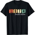 thumbnail image 1 of 50th Birthday Man Woman 50 Years 1974 Decorative Funny Gift T-Shirt, 1 of 4