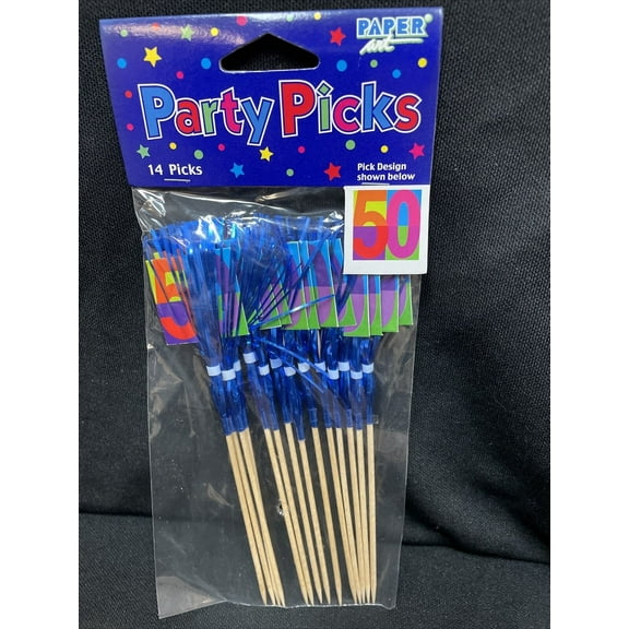 50th Birthday Or Anniversary Party Picks Decor For Desserts Or Food 14ct