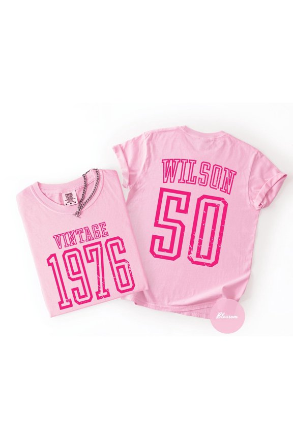50th Birthday Shirt 1976 Shirt Custom 50th Birthday TShirt 50th Birthday Gift Retro Style