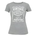 thumbnail image 1 of 50th Birthday VINTAGE 1973 Women's T-shirt, 2XL, H. Grey, 1 of 3