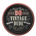 thumbnail image 1 of 50th Birthday Vintage Dude Aged 50 Years Birthday ~ Edible Image Cake/cupcake Topper!!!, 1 of 2