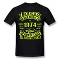 thumbnail image 1 of 50th Birthday Vintage Legends Born In 1974 50 Years Old T Shirt Streetwear Short Sleeve Gifts Summer Style T-shirt Mens Clothing, 1 of 4