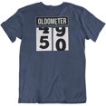 thumbnail image 1 of 50th Birthday or Anniversary Vintage Oldometer T-Shirt Gifts for Men & Women Navy, 1 of 7