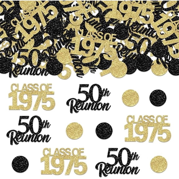 50th Class Reunion Decorations Class Of 1975 Class Reunion Table Confetti 50th High School Class Reunion Confetti 50th Class Reunion Confetti for High School 50 Year Reunion Decorations