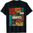thumbnail image 1 of 50th Music And Hip hop Graffiti Cassette Vintage Retro T-Shirt, 1 of 4