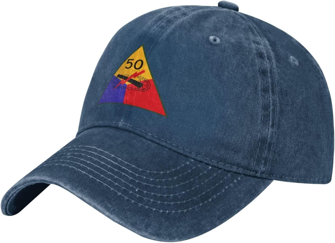 Customizable 3rd US Armored Division SSI Adult Baseball Cap - Unisex Cowboy Hat Style, Adjustable & Breathable