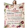 thumbnail image 1 of 50th Wedding Anniversary Blanket Gifts 60"x50" - 50th Anniversary Golden Wedding Gifts for Parents Couple - Wedding Gifts for Grandma Grandpa Mom Dad - 50th Anniversary Decorations Gift Idea, 1 of 6