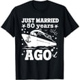 thumbnail image 1 of 50th Wedding Anniversary Cruise 2024 Husband Wife Couple T-Shirt, 1 of 4