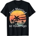 thumbnail image 1 of 50th Wedding Anniversary Cruise Just Married 50 Years T-Shirt, 1 of 3