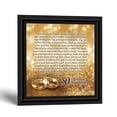 thumbnail image 1 of 50th Anniversary Wall Art, Golden Wedding Keepsake Framed Print, 1 of 8