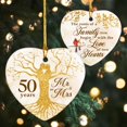 50th Wedding Anniversary Ornament DHF10 2024 for Parents 50 Year for